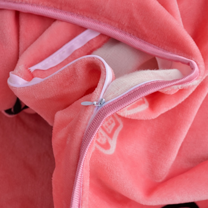 91家纺网 家纺一手货源 找家纺 阿亮家居 2024新款8.5斤保暖牛奶绒金貂绒床裙款四件套 蝴蝶结