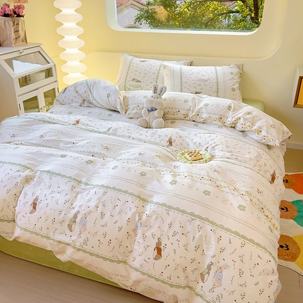 91家纺网 家纺一手货源 找家纺 【91特价】田野 13372全棉四件套（库存商品，不退不换，谨慎下单）