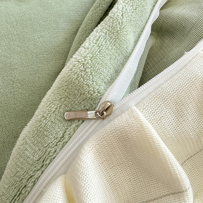 91家纺网 家纺一手货源 找家纺 大麦家纺 204新款高克重雕花牛奶绒四件套-爱丽丝 爱丽丝-浅绿