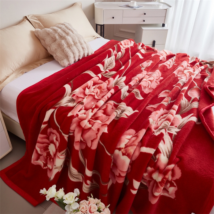 91家纺网 家纺一手货源 找家纺 2024新款柔软欧式轻奢真羊毛毛毯毯子 相伴一生