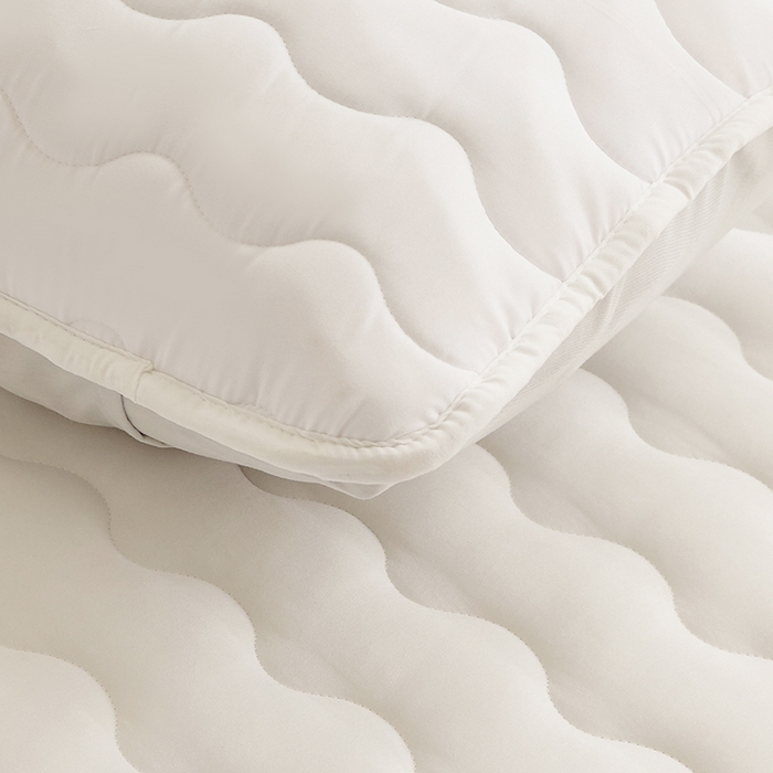 91家纺网 家纺一手货源 找家纺 2024新款原棉夹棉枕套-四季款 本白