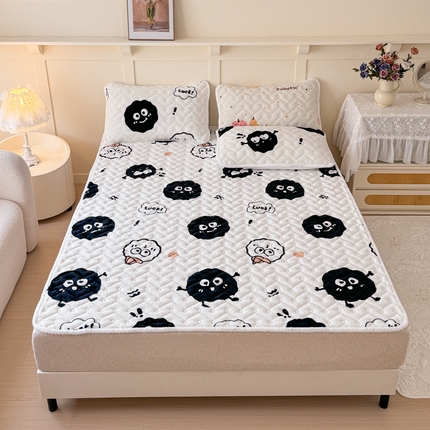 91家纺网 家纺一手货源 找家纺 （总）小萌虎 2024新款牛奶绒床垫床褥床护垫