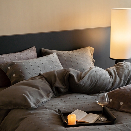 91家纺网 家纺一手货源 找家纺 （总）华超针织 2024新款剪花牛奶绒四件套-赫拉系列