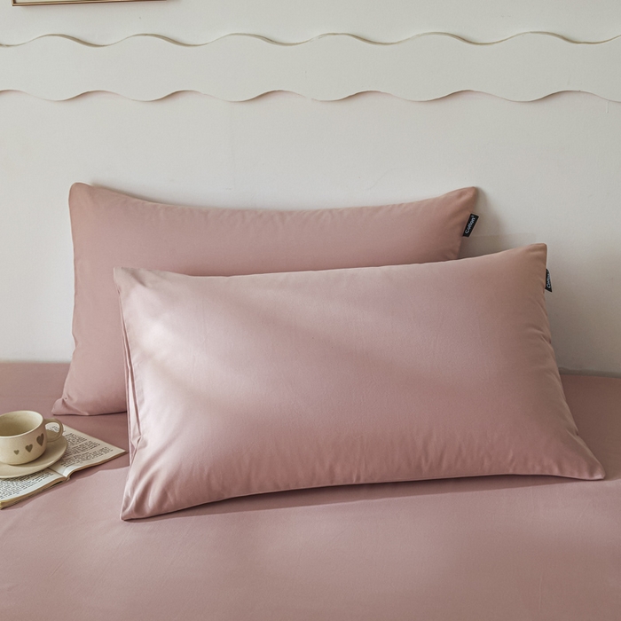 91家纺网 家纺一手货源 找家纺 涵宸家纺 2024新款全棉磨毛四件套纯厚系列-单床单 a豆沙