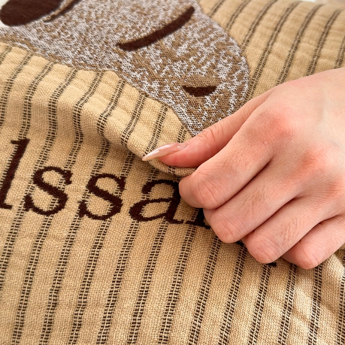 91家纺网 家纺一手货源 找家纺 朴尔家纺-毛巾被 2024新款纯棉纱布枕巾一对装家用全棉吸汗枕头毛巾加大防滑防头油情侣学生 牛角甜包52*75cm一对