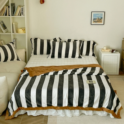 91家纺网 家纺一手货源 找家纺 寐居家纺 2024新款a类牛奶绒多功能毛毯 毛毯-赫本