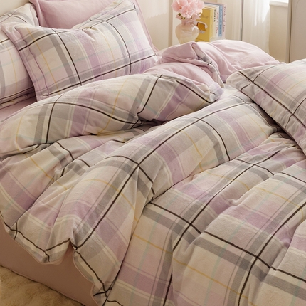 91家纺网 家纺一手货源 找家纺 （总）金奇达家纺 2024秋冬新品保暖加厚绒类热氧™绒绒四件套-【安格拉】（全网控价{折后券后}不低于258元）