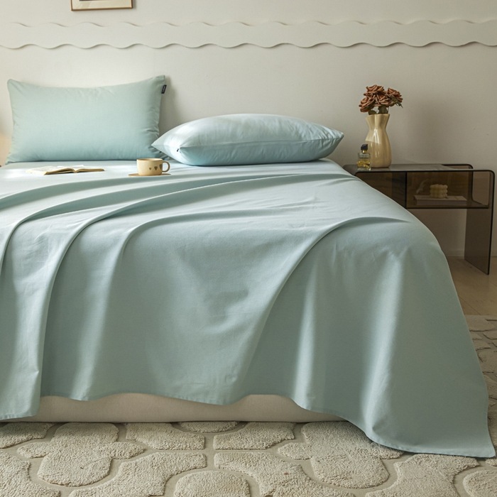 91家纺网 家纺一手货源 找家纺 （总）涵宸家纺 2024新款全棉磨毛四件套纯厚系列-单床单