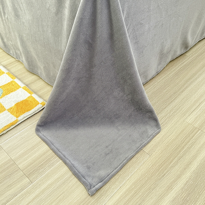 91家纺网 家纺一手货源 找家纺 觅妮家纺 2025新款高克重秋冬加厚印花牛奶绒四件套 花漫