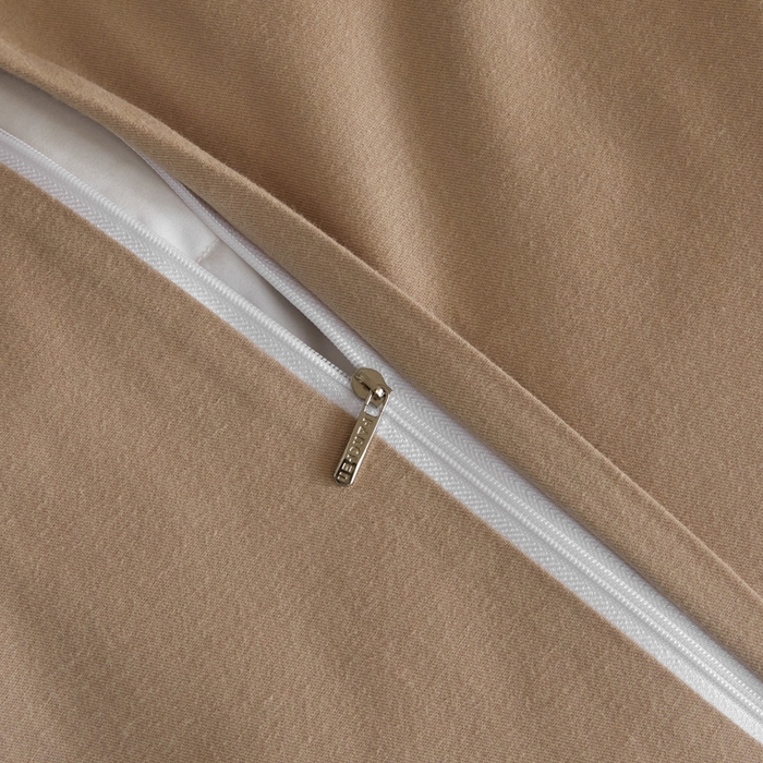 91家纺网 家纺一手货源 找家纺 涵宸家纺 2024新款全棉磨毛四件套纯厚系列（轻）-四件套 纯厚（高级灰+棕）