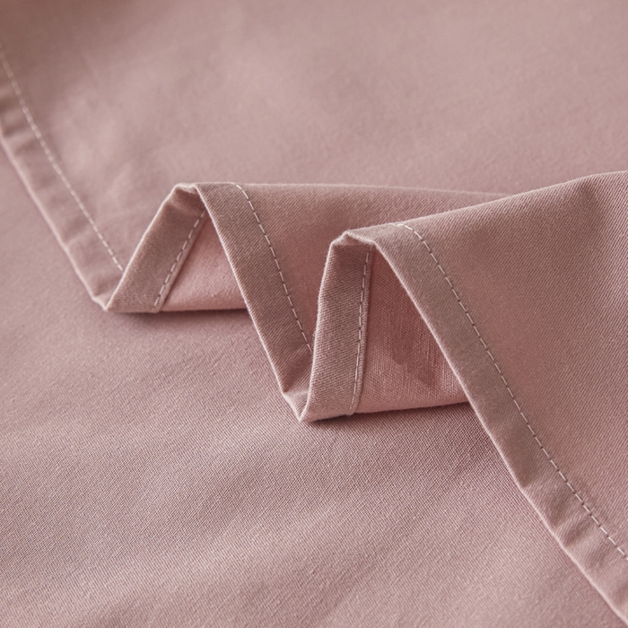 91家纺网 家纺一手货源 找家纺 涵宸家纺 2024新款全棉磨毛四件套纯厚系列-单床单 a豆沙