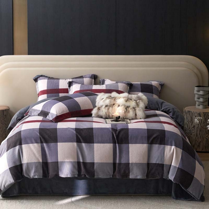 91家纺网 家纺一手货源 找家纺 金奇达家纺 2024秋冬新品保暖加厚绒类热氧™绒绒四件套-【格里克】（全网控价{折后券后}不低于258元） 宝丽格