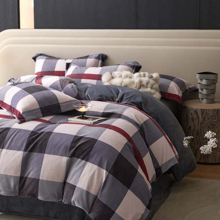 91家纺网 家纺一手货源 找家纺 金奇达家纺 2024秋冬新品保暖加厚绒类热氧™绒绒四件套-【格里克】（全网控价{折后券后}不低于258元） 宝丽格