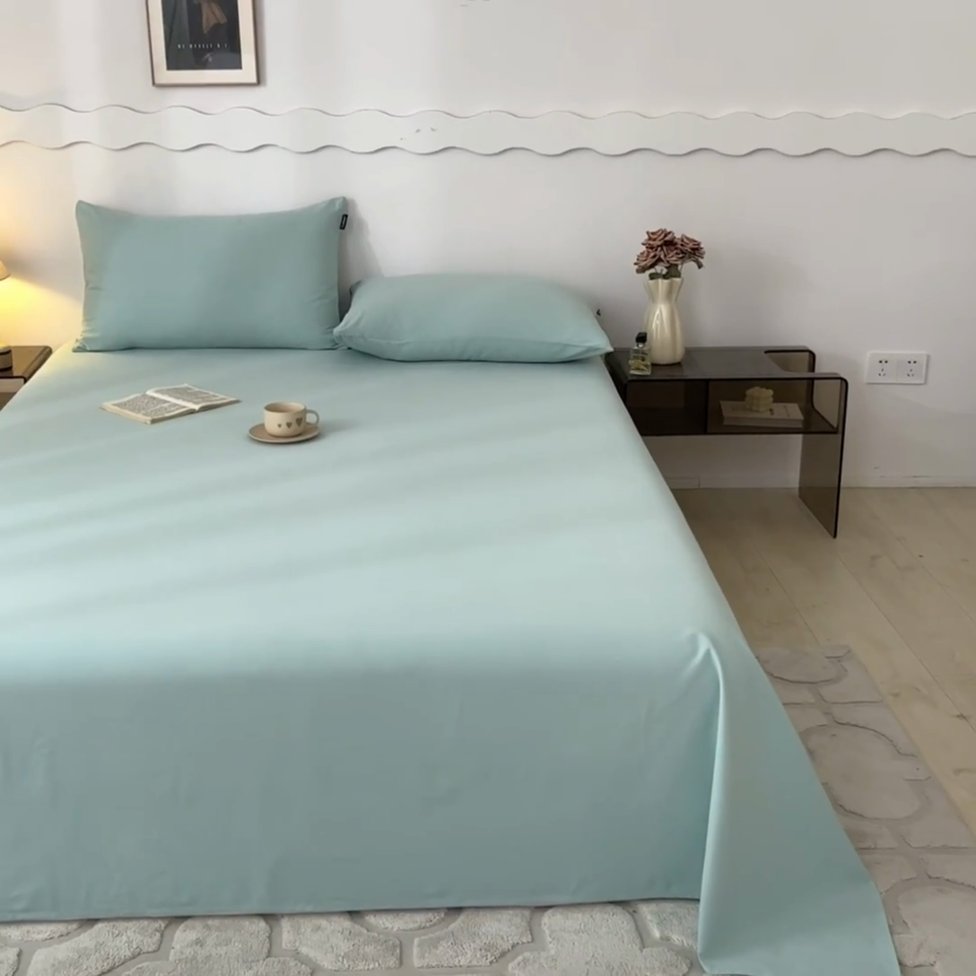 91家纺网 家纺一手货源 找家纺 （总）涵宸家纺 2024新款全棉磨毛四件套纯厚系列-单床单