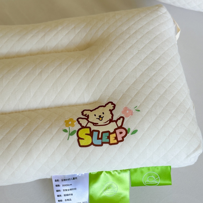 91家纺网 家纺一手货源 找家纺 （总）伟邦枕芯 2024新款双面全棉针织儿童护颈枕枕头枕芯