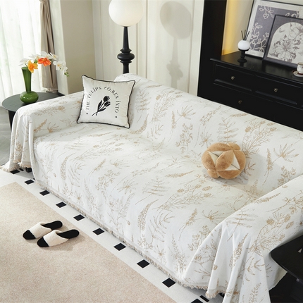 91家纺网 家纺一手货源 找家纺 （总）2024新款雪尼尔提花沙发巾沙发套吉维妮系列