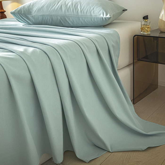 91家纺网 家纺一手货源 找家纺 涵宸家纺 2024新款全棉磨毛四件套纯厚系列-单床单 a爱琴海