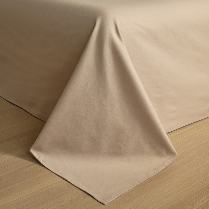 91家纺网 家纺一手货源 找家纺 涵宸家纺 2024新款全棉磨毛四件套纯厚系列（轻）-四件套 纯厚（高级灰+棕）