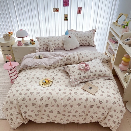 91家纺网 家纺一手货源 找家纺 （总）于果 2024新款13070全棉印花四件套