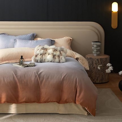 金奇达家纺 2024秋冬新品保暖加厚绒类热氧™绒绒四件套-【格里克】（全网控价{折后券后}不低于258元） 暮雪