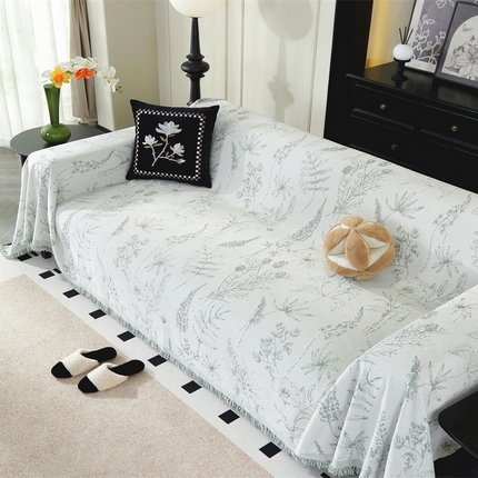 91家纺网 家纺一手货源 找家纺 （总）2024新款雪尼尔提花沙发巾沙发套吉维妮系列