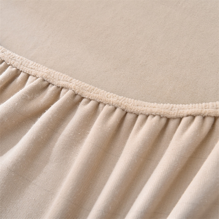 91家纺网 家纺一手货源 找家纺 笙意家纺 2025新款A类牛奶绒花卉刺绣单床笠 樱桃-山灰