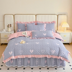 91家纺网 找家纺 四件套 爱妮玖玖 全棉四件套、床裙、床笠、床盖、床单、枕套