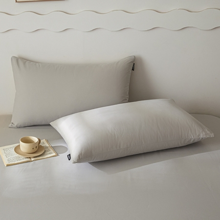 91家纺网 家纺一手货源 找家纺 涵宸家纺 2024新款全棉磨毛四件套纯厚系列-单枕套 a弥漫灰