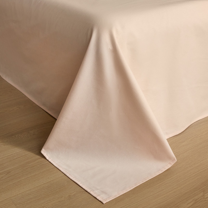 91家纺网 家纺一手货源 找家纺 涵宸家纺 2024新款全棉磨毛四件套纯厚系列（轻）-单被套 纯厚-樱花粉