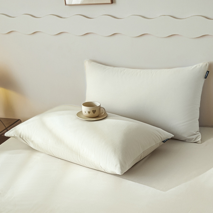 91家纺网 家纺一手货源 找家纺 涵宸家纺 2024新款全棉磨毛四件套纯厚系列-单床单 a奶白