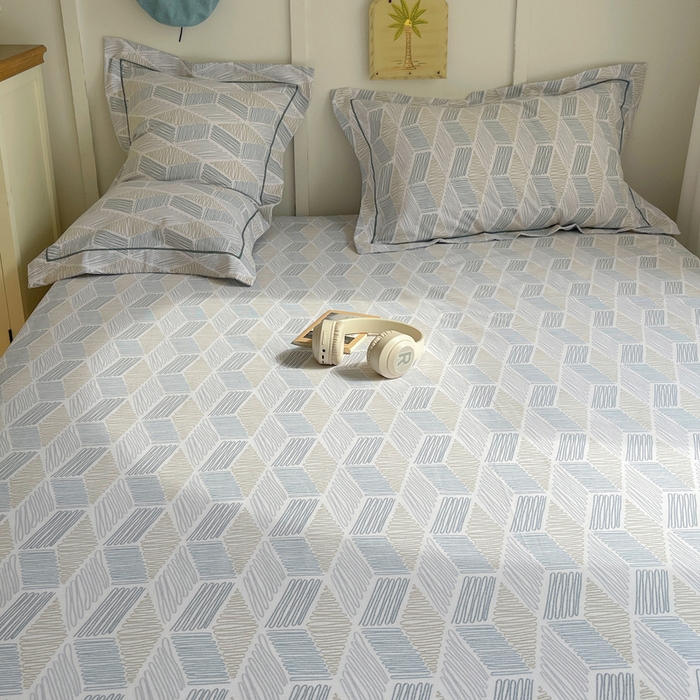 91家纺网 家纺一手货源 找家纺 XIWEN-希文家纺 2024新款全棉磨毛印花单品系列-单床单 艾伦