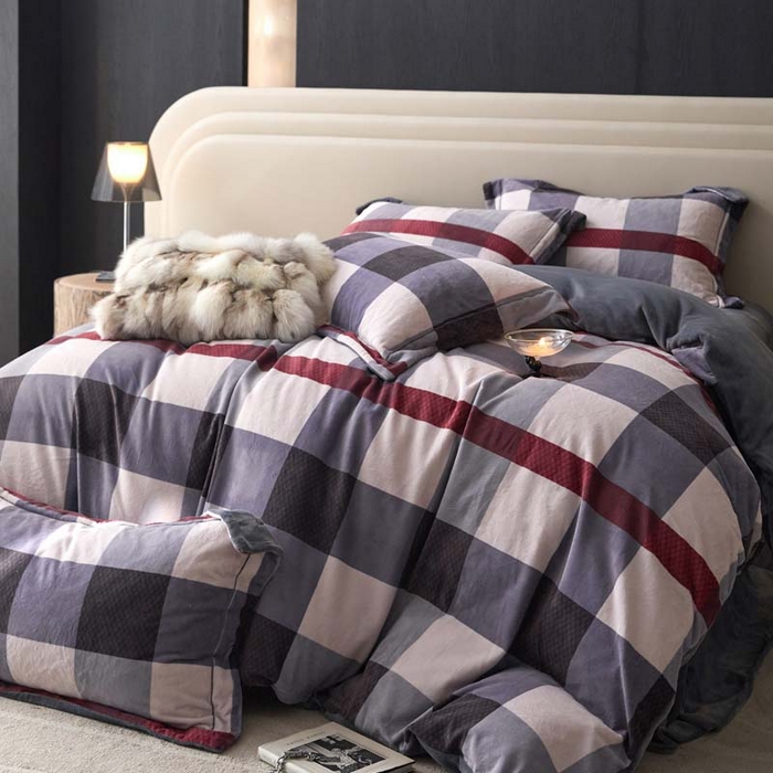 91家纺网 家纺一手货源 找家纺 金奇达家纺 2024秋冬新品保暖加厚绒类热氧™绒绒四件套-【格里克】（全网控价{折后券后}不低于258元） 宝丽格