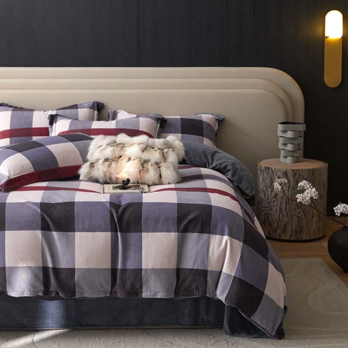 91家纺网 家纺一手货源 找家纺 金奇达家纺 2024秋冬新品保暖加厚绒类热氧™绒绒四件套-【格里克】（全网控价{折后券后}不低于258元） 宝丽格