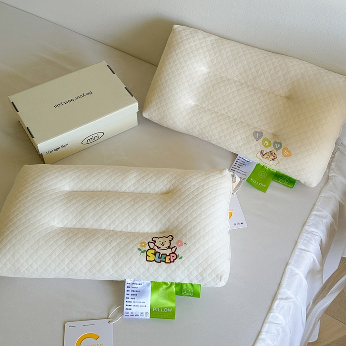 91家纺网 家纺一手货源 找家纺 （总）伟邦枕芯 2024新款双面全棉针织儿童护颈枕枕头枕芯