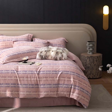 金奇达家纺 2024秋冬新品保暖加厚绒类热氧™绒绒四件套-【格里克】（全网控价{折后券后}不低于258元） 娜拉粉