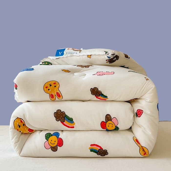 91家纺网 家纺一手货源 找家纺 心卓婴童馆 2025新款针织棉印花被子冬被被芯被子系列-成人图 动物集