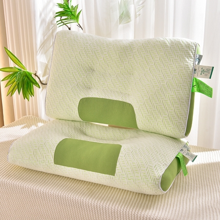 91家纺网 家纺一手货源 找家纺 （总）圣靓家纺 2025新款竹纤维护颈枕枕头枕芯