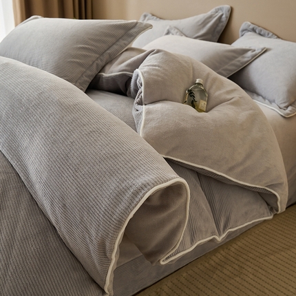 91家纺网 家纺一手货源 找家纺 （总）简如 2025新款A类230克加厚牛奶绒四件套