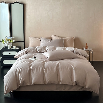 91家纺网 家纺一手货源 找家纺 （总）2024秋冬新品100S全棉简约提花四件套