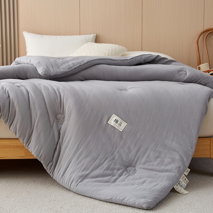 91家纺网 家纺一手货源 找家纺 猎鹿人家纺 2024新款A类原棉新疆棉花被春秋被冬被 耀石灰