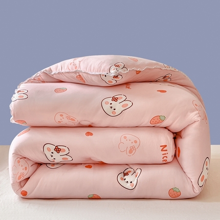 91家纺网 家纺一手货源 找家纺 心卓（总）2025新款针织棉夏被春秋被 被子被芯 冬被加厚 儿童学生成人大豆被