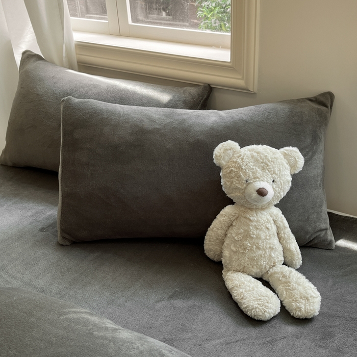 91家纺网 家纺一手货源 找家纺 慕澄家纺 2024新款纯色双拼牛奶绒四件套 墨灰