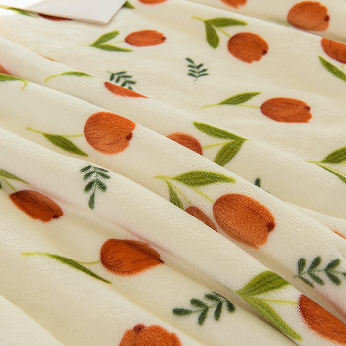 91家纺网 家纺一手货源 找家纺 圣楚家纺 2024新款豆豆绒三层毛毯毯子 最美伊人