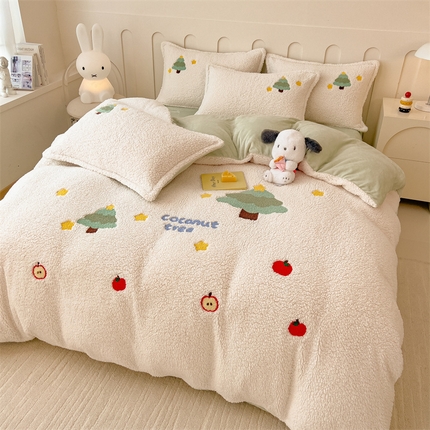 91家纺网 家纺一手货源 找家纺 （总）兄弟坊 2025泰迪绒毛巾绣牛奶绒四件套