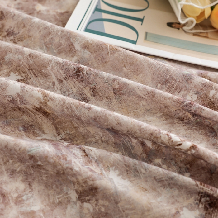 91家纺网 家纺一手货源 找家纺 新月家纺（锦威郎） 2024新款全棉加厚长绒棉数码印花四件套系列 淡雅清风-粉