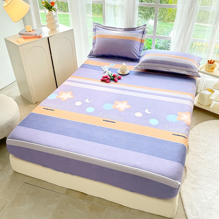 91家纺网 家纺一手货源 找家纺 家贝爱 2024新款加厚生态全棉磨毛床笠 暖阳时光