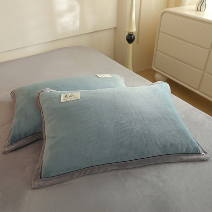 91家纺网 家纺一手货源 找家纺 （总）2025新款A类加厚牛奶绒大包边系列-单枕套