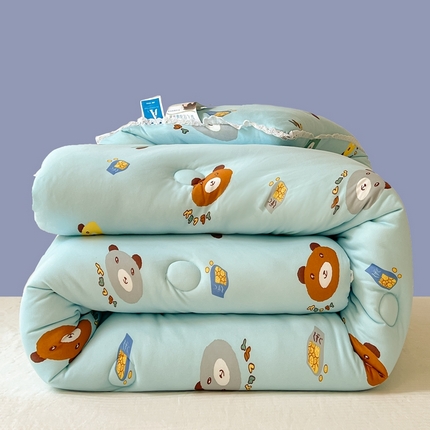 91家纺网 家纺一手货源 找家纺 心卓（总）2025新款针织棉夏被春秋被 被子被芯 冬被加厚 儿童学生成人大豆被