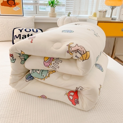 91家纺网 家纺一手货源 找家纺 心卓（总）2025新款针织棉夏被春秋被 被子被芯 冬被加厚 儿童学生成人大豆被