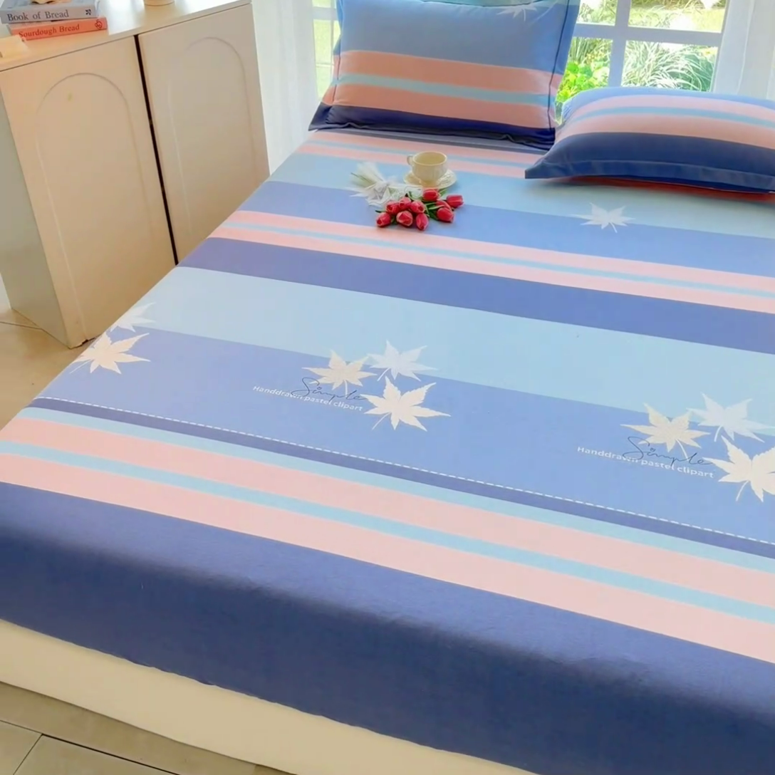 91家纺网 家纺一手货源 找家纺 家贝爱 2024新款加厚生态全棉磨毛床笠 暖阳时光